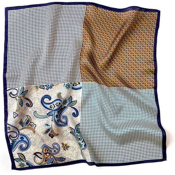 Four corners Silk Scarf - Picture 1 of 5